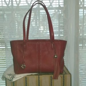 Brighton Jax City Tote in Lipstick Red